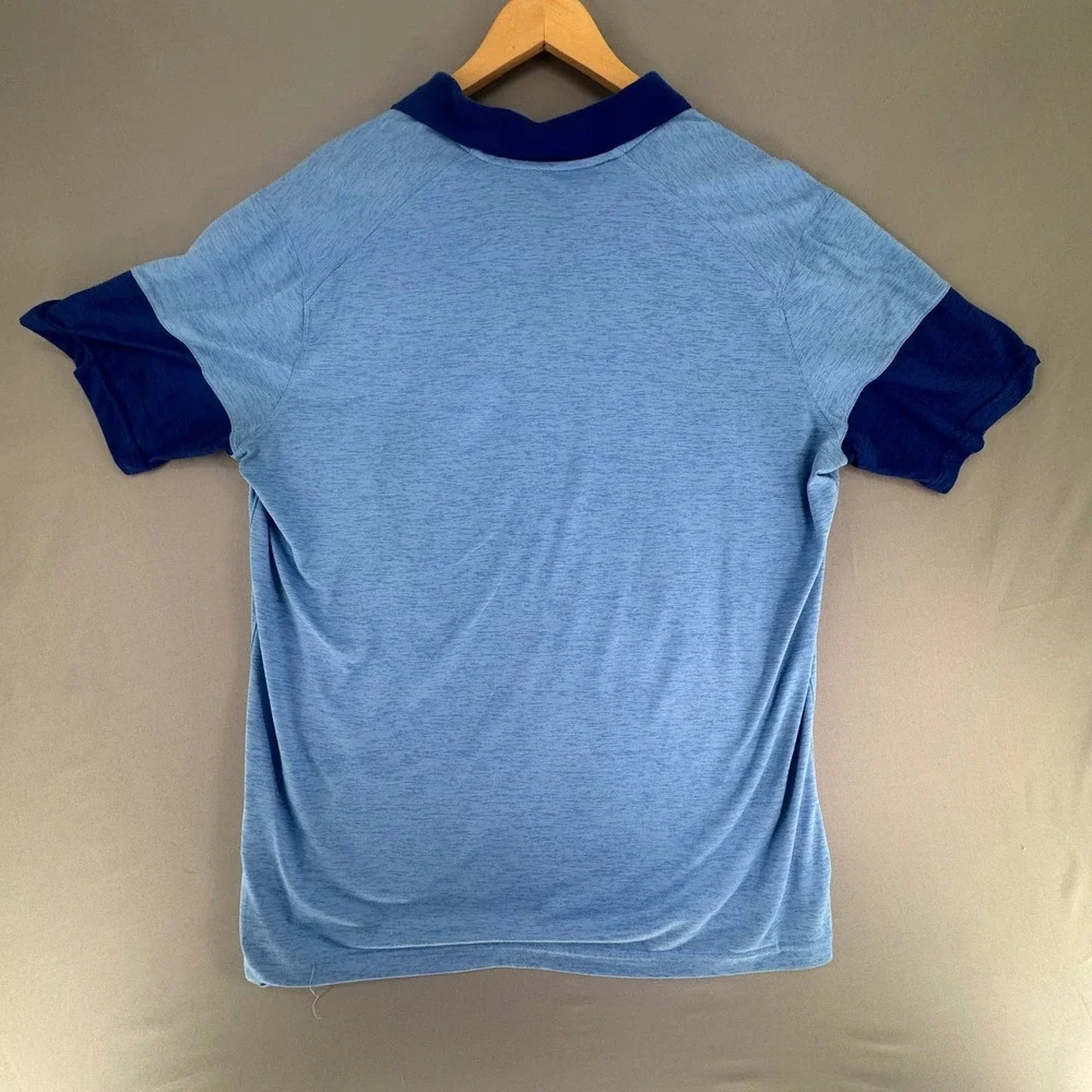 Nike Chicago Cubs Cooperstown Collection Polo Shirt Mens XL Light Blue 34186X